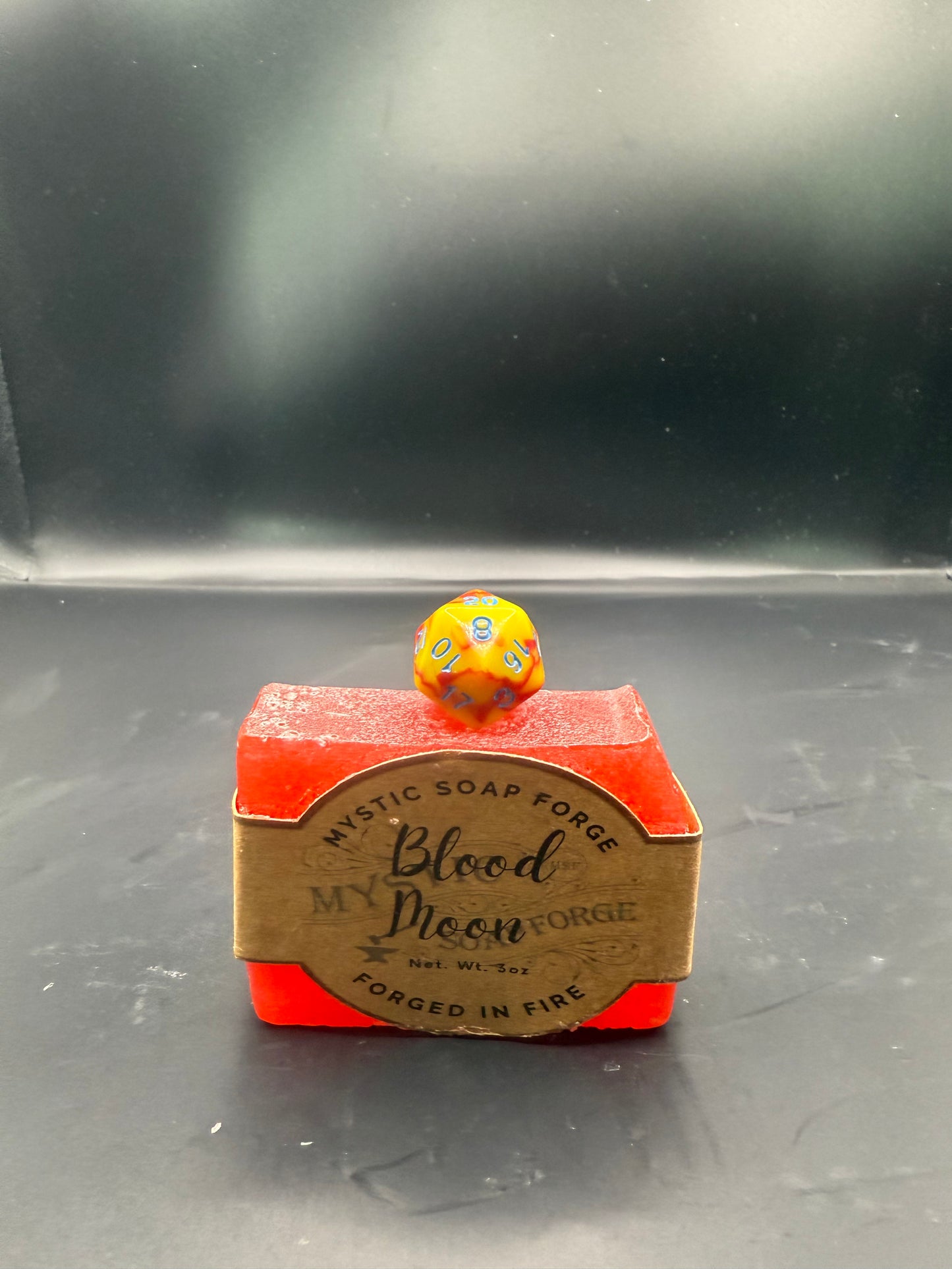 Novelty Soap with D20 or sword