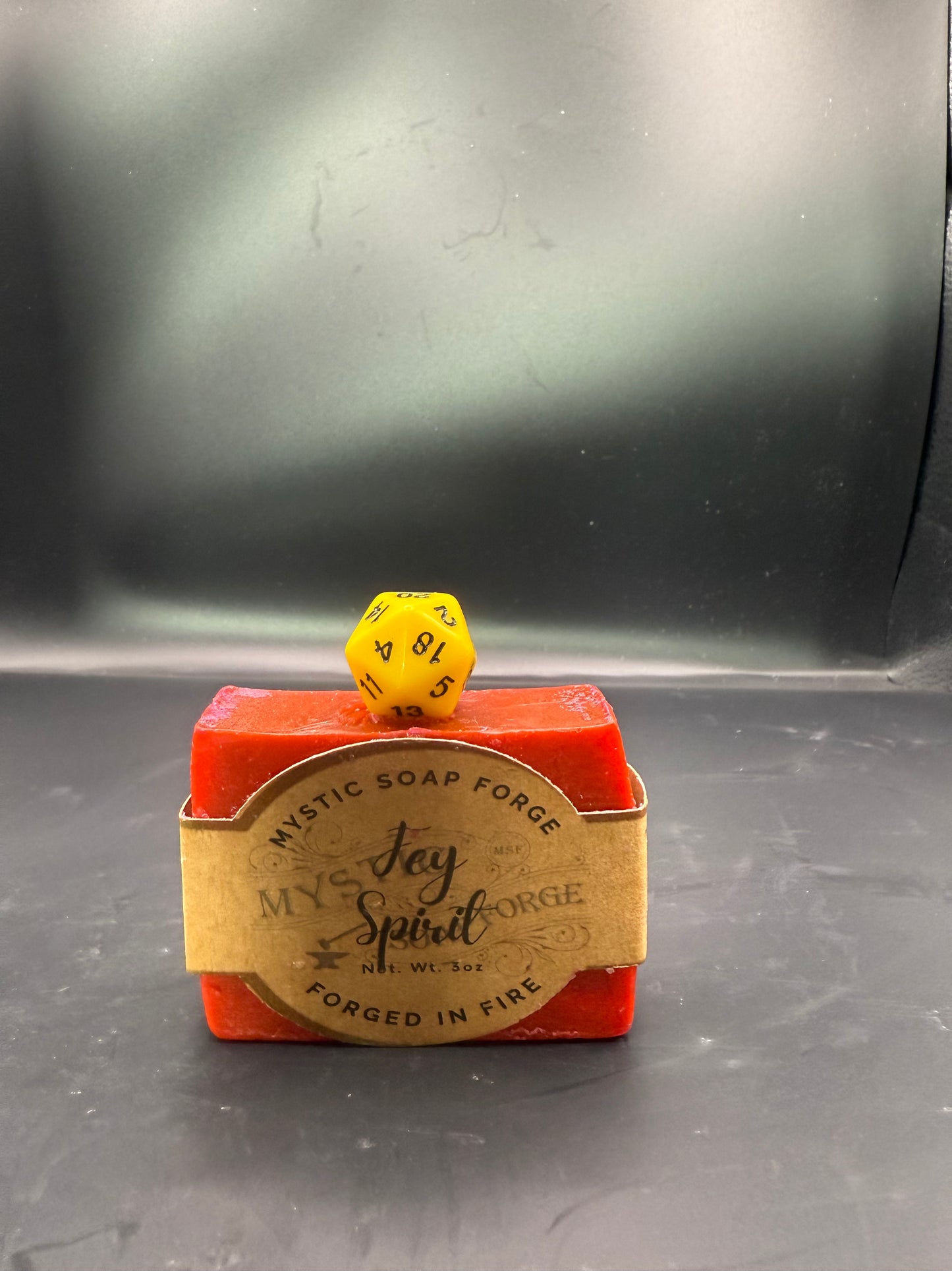 Novelty Soap with D20 or sword