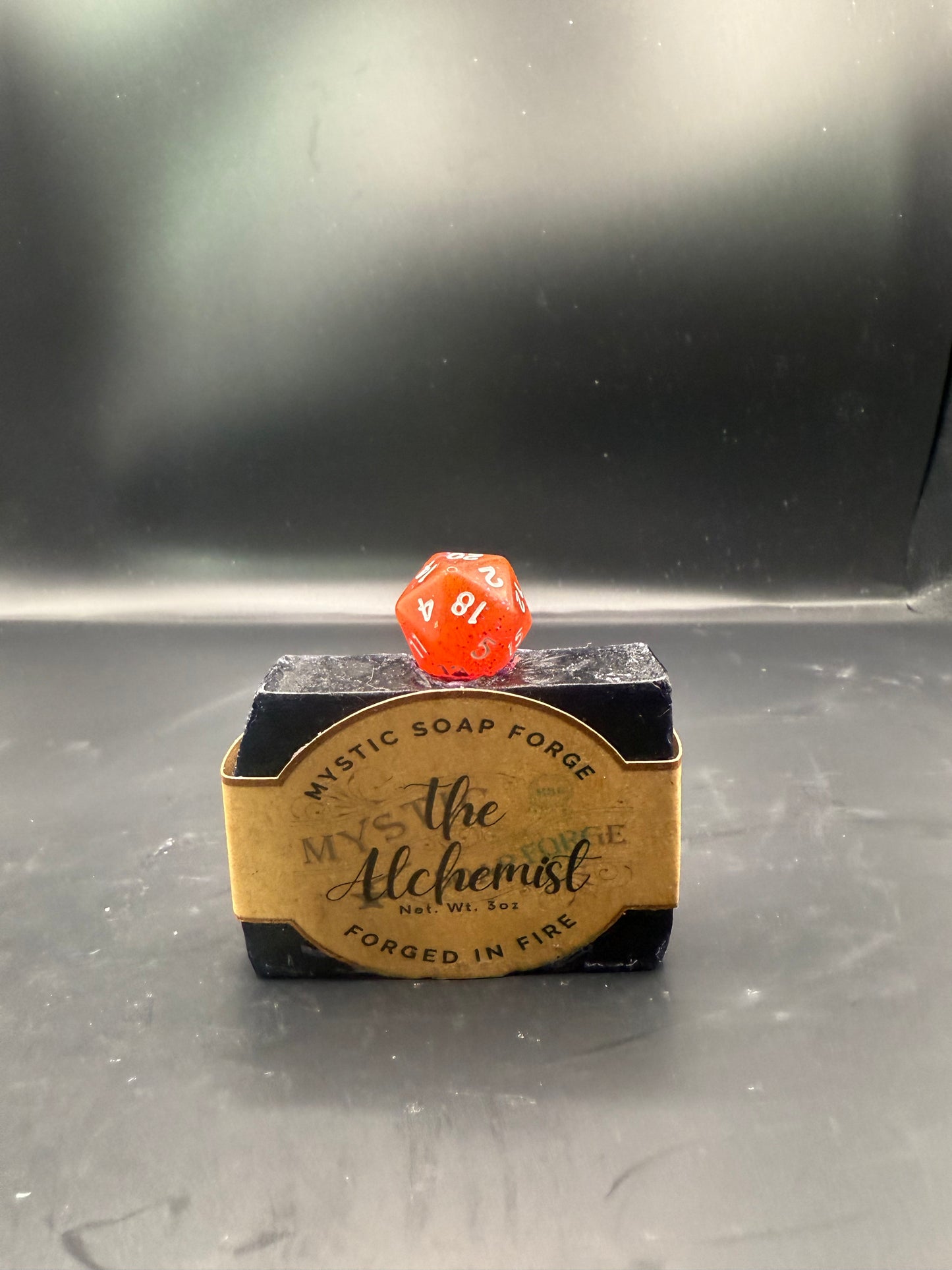 Novelty Soap with D20 or sword