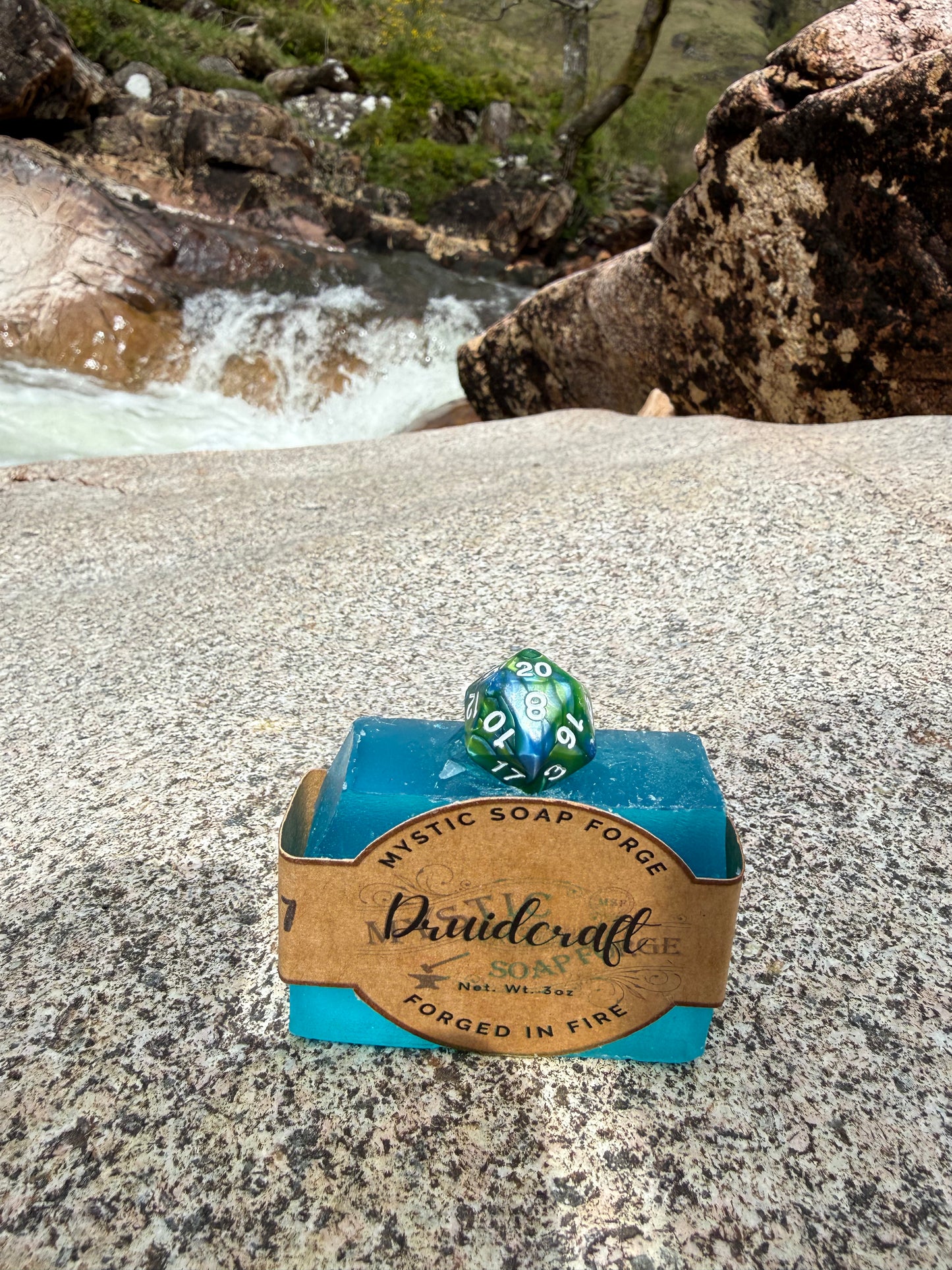 Novelty Soap with D20, Sword or Oujia
