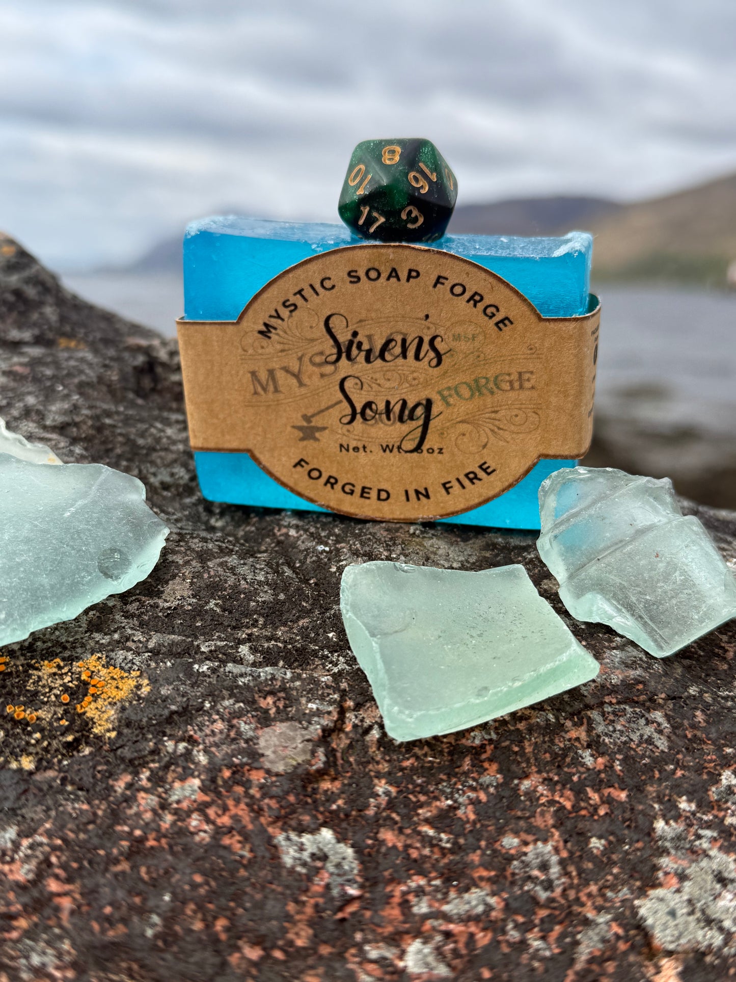Novelty Soap with D20, Sword or Oujia