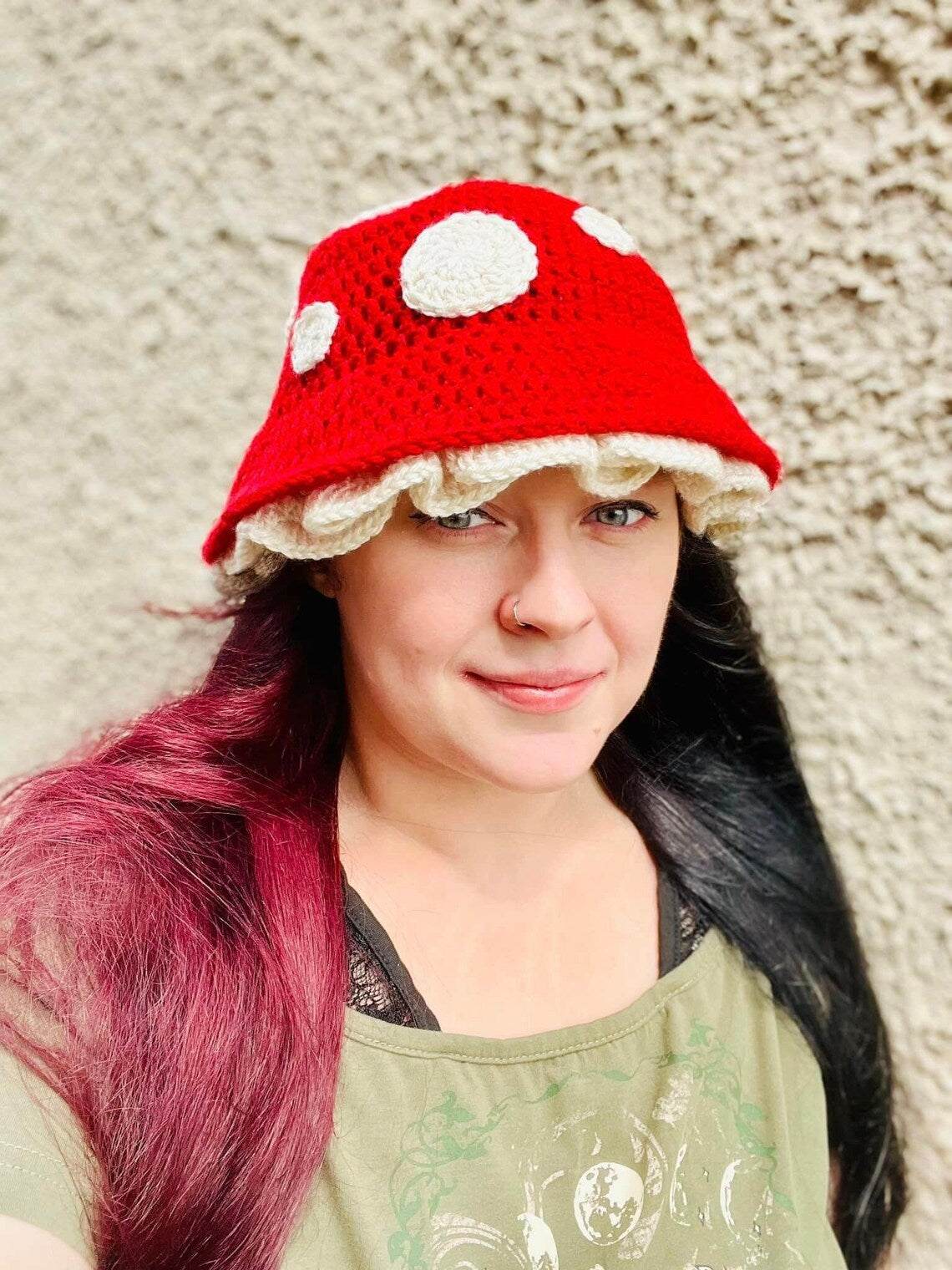 Mushroom Crochet Hat