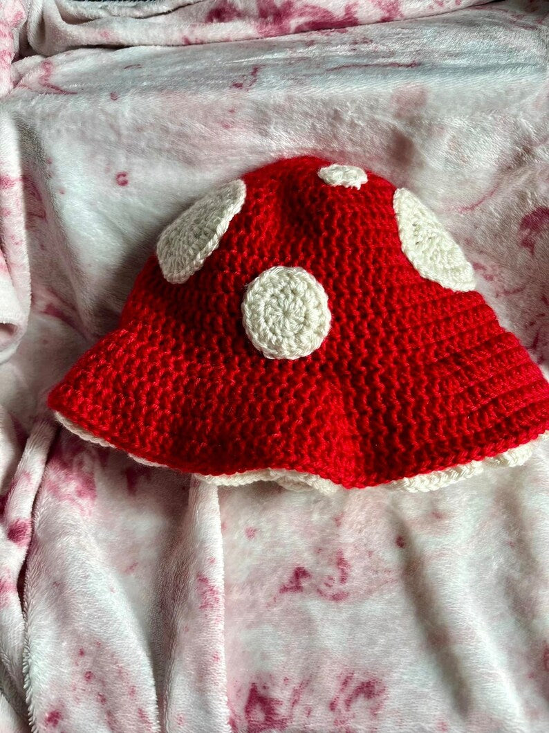 Mushroom Crochet Hat